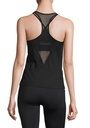 Casall Mesh Insert Tank Black