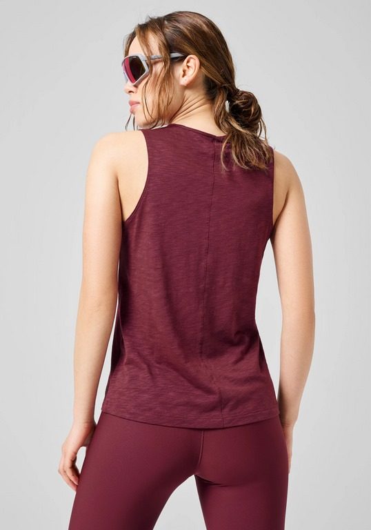 Casall Soft Texture Tank - Evening Red