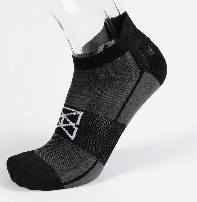 -ID Low Tab Running Sock BLACK - Laufsocken