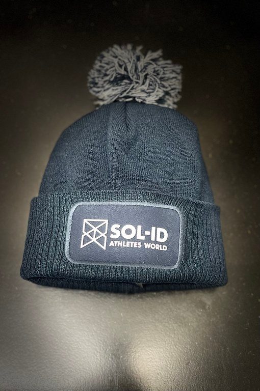 SOL-ID Beanie mit Pommel | Dunkelblau