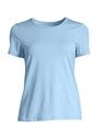 Casall Essential Mesh Detail Tee - Sky Blue