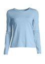 Casall Essential Mesh Detail Long Sleeve - Sky Blue