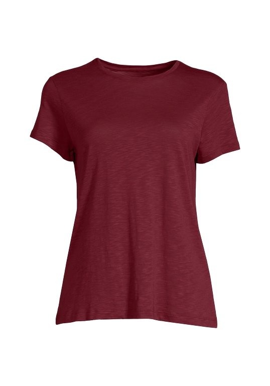 Casall Soft Texture Tee - Evening Red