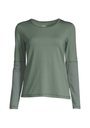 Casall Essential Mesh Detail Long Sleeve - Dusty Green