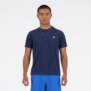 New Balance Athletics Run T-Shirt Blau | Men