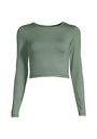 Casall Crop Long Sleeve - Dusty Green